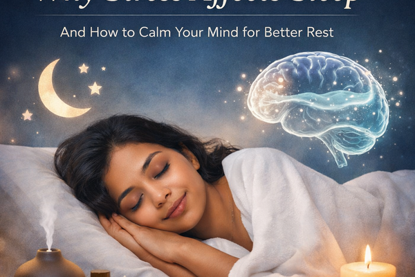 stress affecting sleep overthinking insomnia calm mind night relaxation