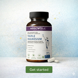 Triple Magnesium Complex for Sleep, Calm & Muscle Recovery | Magnesium Glycinate, Citrate & Malate | Absowell Absowell
