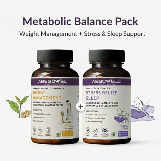 Metabolic Balance Pack | Weight Management + Stress & Sleep Support | 30 Days Bundle