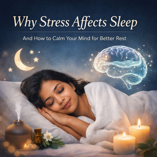 stress affecting sleep overthinking insomnia calm mind night relaxation