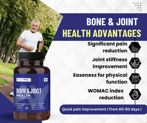 Bone & Joint Health with Curcumin | 60 Capsules | Joint Support Supplement | Encapsulation Technology to Enhance Effect | Natural