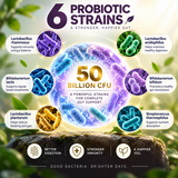 Probiotic - 50 Billion CFU with Prebiotics Absowell
