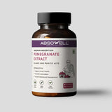 Bottle of Absowell Pomegranate Extract on a light gray background