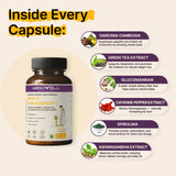 Abswell weight management supplement bottle with ingredients listed on a beige background