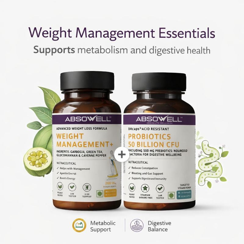 Weight Management Essentials : Weight Management + Probiotics Absowell