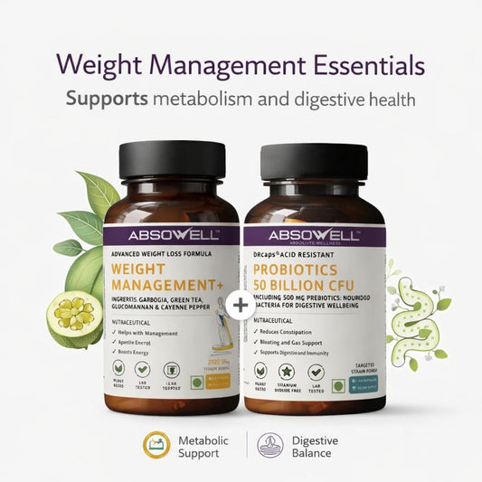 Weight Management Essentials : Weight Management + Probiotics Absowell