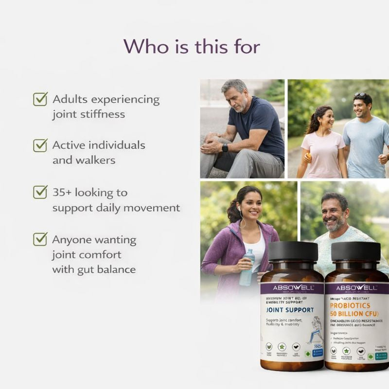 Movement & Recovery Pack : Joint Support + Probiotics Absowell