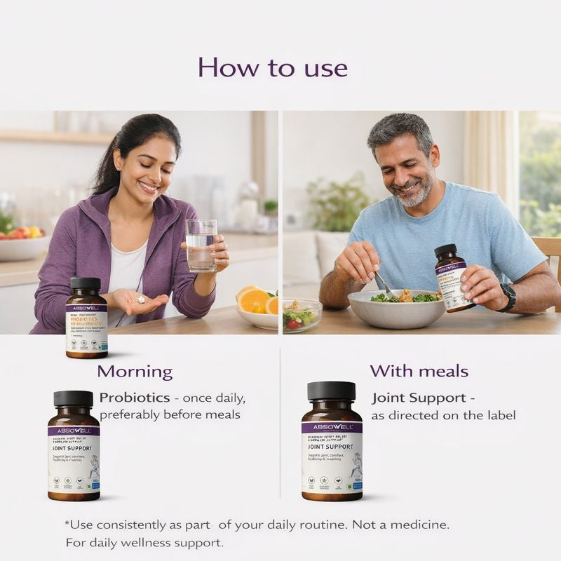 Movement & Recovery Pack : Joint Support + Probiotics Absowell