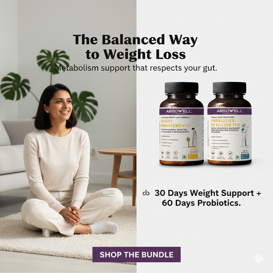 Weight Management Essentials : Weight Management + Probiotics. A Balanced Approach to Weight Management that Starts in the Gut. Absowell