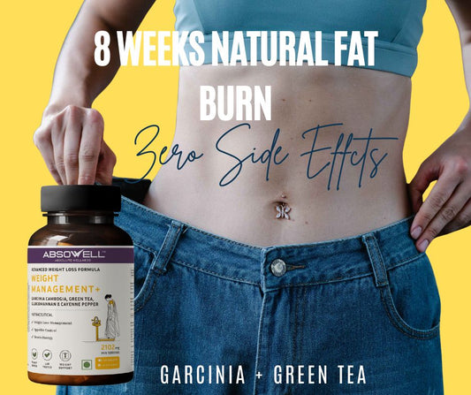 Absowell Weight Management – Natural Fat Metabolism Support, With Garcinia Cambogia & Green Tea Extract Absowell