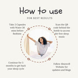 Absowell Stress Relief Sleep – Natural Sleep Aid with Ashwagandha, Melatonin & L-Theanine