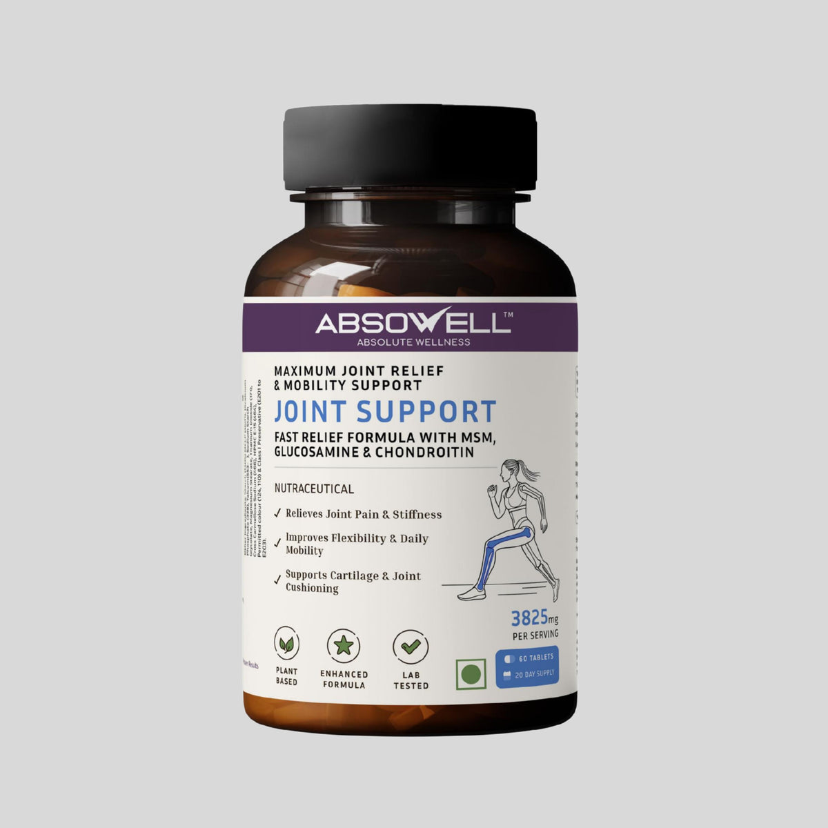 Absowell Joint Support Capsules bottle front View