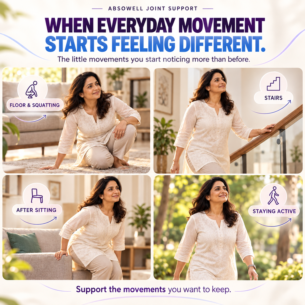 Absowell Joint Support | Daily Support for Stiffness, Flexibility & Easier Movement Absowell