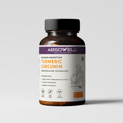 Absowell Plant-Based Curcumin Capsules for Joint Pain, Immunity, and Inflammation with Maximum Absorption