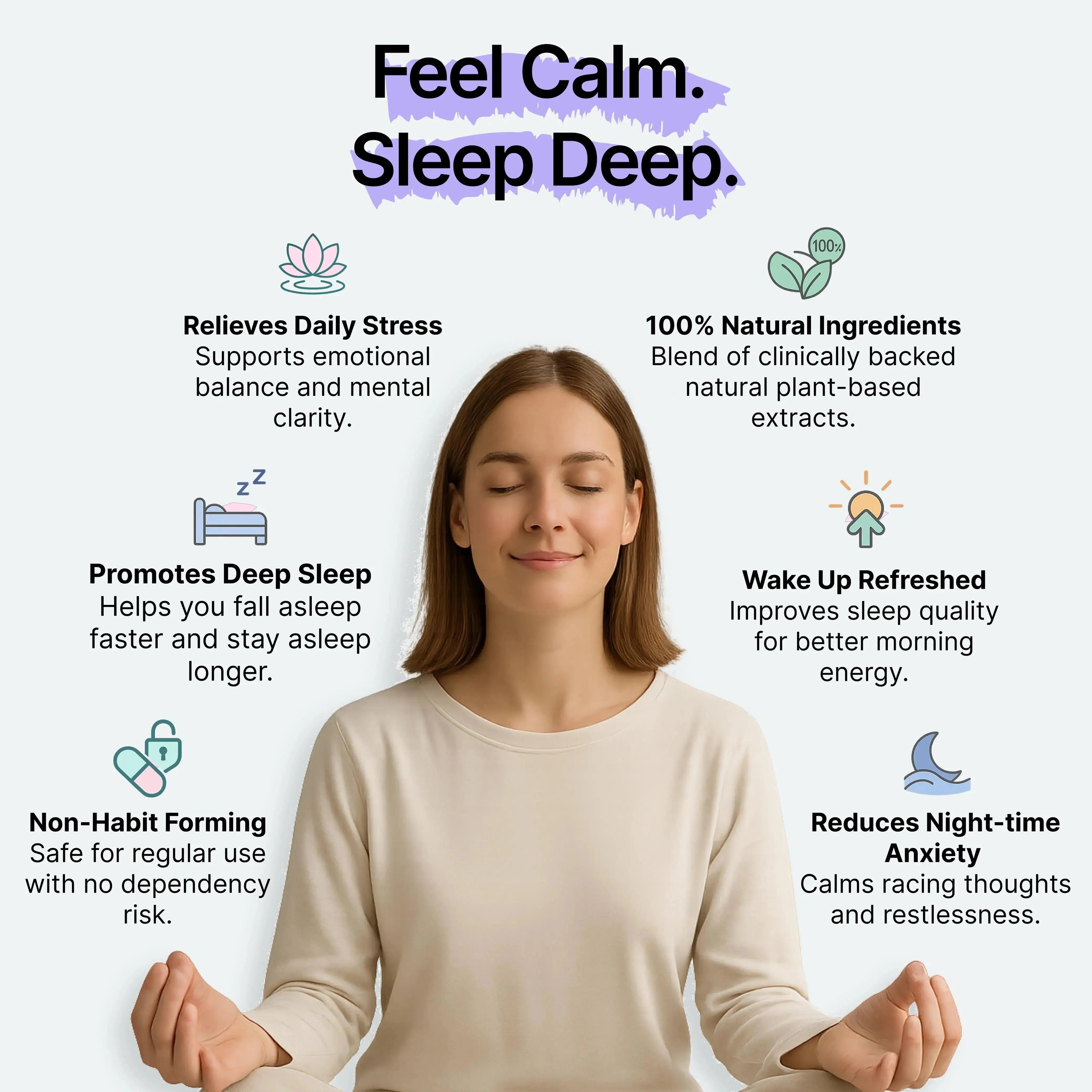 Wellness Combo – Stress Relief Sleep Capsules + Weight Management Tablets Absowell